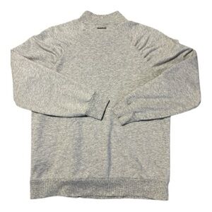 Michael Michael Kors Pearl Heather Ruched Shoulders Lightweight Sweatshirt.